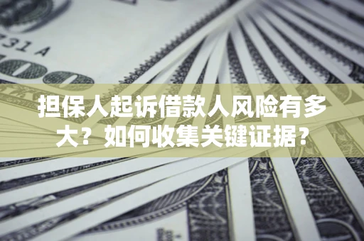 济南担保人起诉借款人风险有多大？如何收集关键证据？