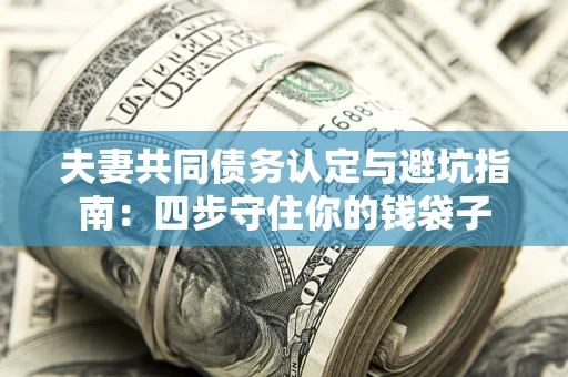 济南夫妻共同债务认定与避坑指南：四步守住你的钱袋子