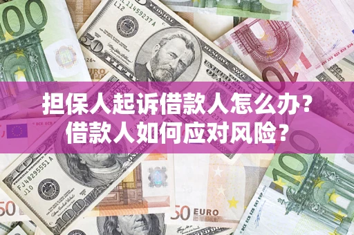 济南担保人起诉借款人怎么办？借款人如何应对风险？