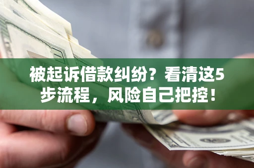 济南被起诉借款纠纷？看清这5步流程，风险自己把控！