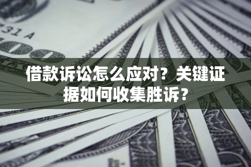 济南借款诉讼怎么应对？关键证据如何收集胜诉？