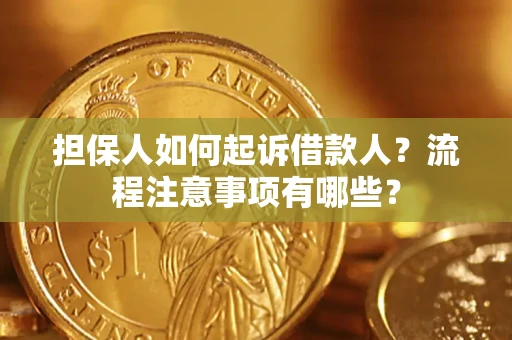 济南担保人如何起诉借款人？流程注意事项有哪些？